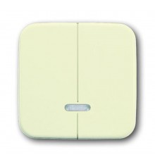 Клавиша для 2-канального светорегулятора 6565 U, серия Busch-Duro 2000 SI, цвет слоновая кость  6599-0-2888   2CKA006599A2888  ABB