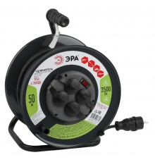 Удлинитель силовой ЭРА RMx-4es-3x1.5-50m-IP44(KG) на м. катушке c/з 4 гн 50м КГ 3х1.5  Б0046804  ЭРА