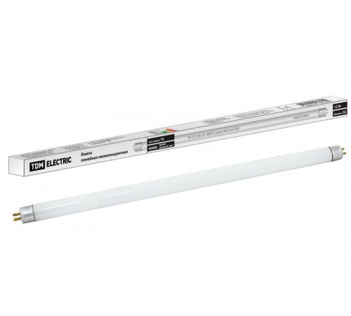 Лампа линейная люминесцентная ЛЛ 12Вт Т4 G5 840 ЛЛ-12  SQ0355-0005  TDM