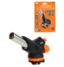 Горелка газовая, регулятор подачи, пьезоподжиг, бутан, профи, блистер, 1 шт.,"Алмаз"  SQ1041-0104  TDM