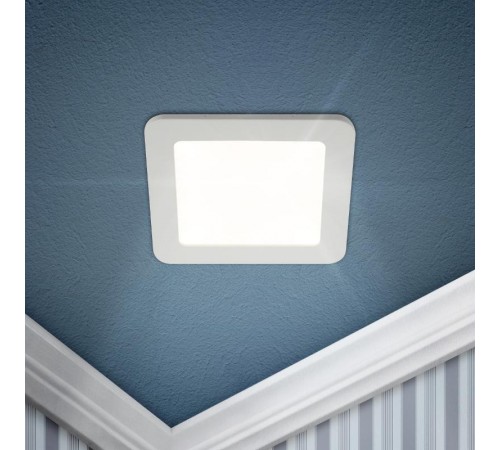 Светильник светодиодный встраиваемый downlight LED 2 24Вт 6500К белый квадрат  Б0019840  ЭРА