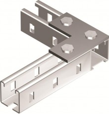 Пластина соединительная L-обр., длина 90х90 мм, 3отв., горячеоцинкованная  BMD1021HDZ  DKC