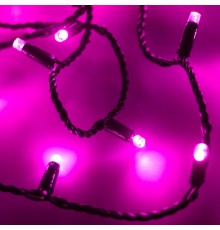 Светодиодная гирлянда ARD-STRING-CLASSIC-10000-BLACK-100LED-FLASH PINK (230V, 7W)  025807  Arlight
