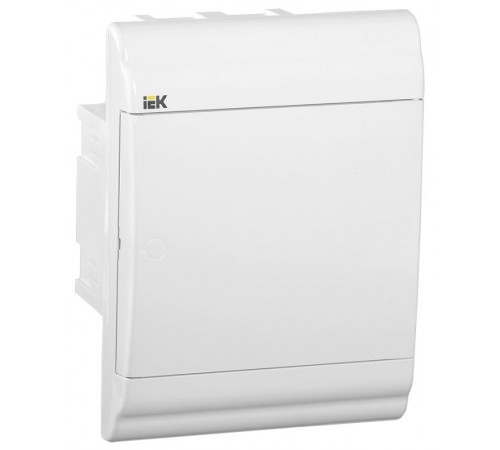 Бокс ЩРВ-П-4 модуля встраиваемый пластик IP41 (210х162х102мм) PRIME белая дверь  MKP82-V-04-WD-41-20  IEK