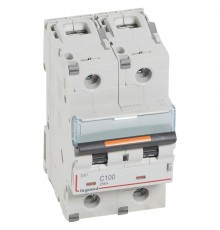 Выключатель автоматический двухполюсный DX3 100А C 25кА (3 мод)  409776  Legrand
