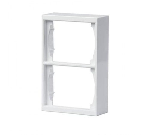 Рамка 2-постовая, 100мм, для наружого монтажа DoubleSchuko Impressivo, белый  1722S100-84   2TKA000342G1  ABB