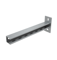 Страт-консоль одиночная усиленная развернутая 41х41 L150 s:2,5 мм  KSSUR41-150  КМ - профиль