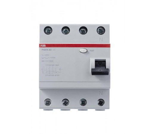 Выключатель дифференциальный (УЗО) FH204AC-25/0,1 25А 100мА  2CSF204006R2250  ABB