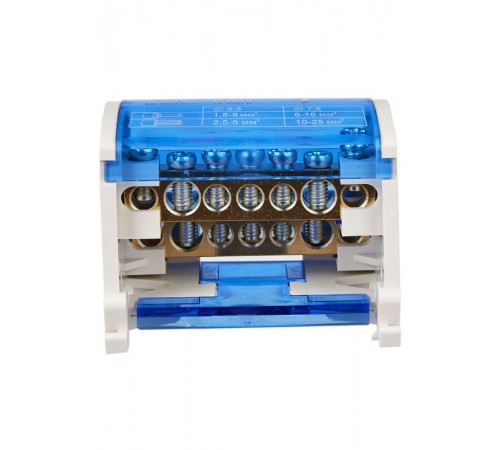 Шины на DIN-рейку в корпусе (кросс-модуль) L+PEN 2х7   YND10-2-07-100  IEK