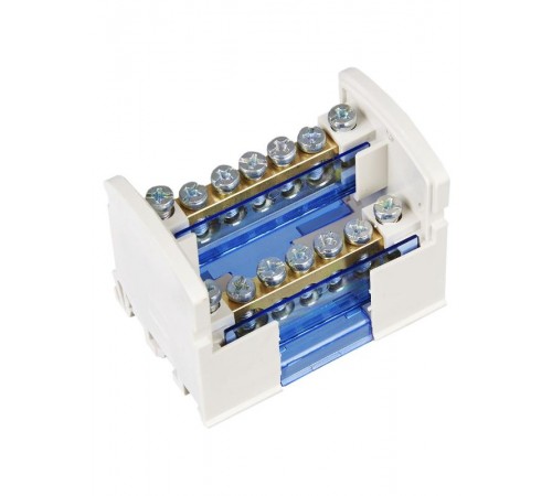 Шины на DIN-рейку в корпусе (кросс-модуль) L+PEN 2х7   YND10-2-07-100  IEK