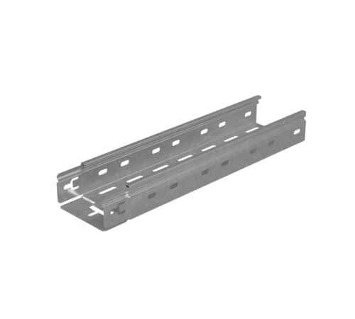 Лоток перф. 50х100х1,5 L6000 мм "Быстрый монтаж ПЛЮС" HD  LPplus50-100-1.5-6000 HD  КМ - профиль