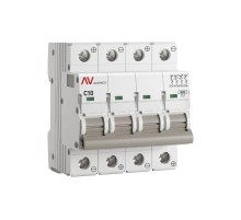 Выключатель автоматический AV-10 DC 4P 10A (C) 10kA  AVERES mcb10-DC-4-10C-av EKF