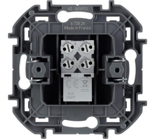 Inspiria Белый Розетка телефонная RJ11 С/У без рамки  673820  Legrand