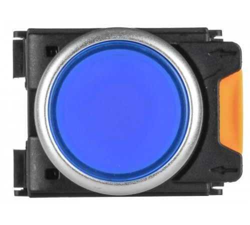Кнопка с подсвет. и фикс. d=22мм 1NO+1NC синяя MASTER  MI-BT60-11TD-3-11-K07  IEK