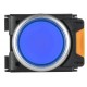 Кнопка с подсвет. и фикс. d=22мм 1NO+1NC синяя MASTER  MI-BT60-11TD-3-11-K07  IEK