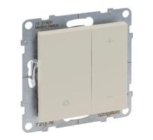 SUNO Светорегулятор кнопочный универсальный 400Вт без нейтрали. Цвет "Слоновая кость"  721278  Legrand