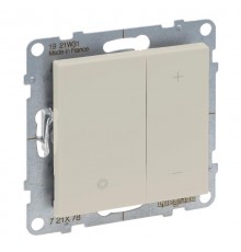 SUNO Светорегулятор кнопочный универсальный 400Вт без нейтрали. Цвет "Слоновая кость"  721278  Legrand