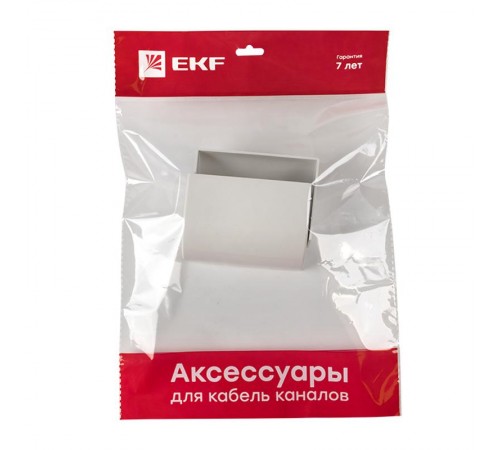 Заглушка (100х40) (2 шт) Plast EKF PROxima Белый    ecw-100-40x2   EKF