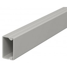 Мини-канал WDK с крышкой 15x30x2000 мм (высота борта 17 мм, крышка 30 мм) ПВХ серый RAL 7030  6025005  OBO Bettermann