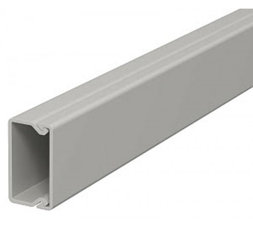 Мини-канал WDK с крышкой 15x30x2000 мм (высота борта 17 мм, крышка 30 мм) ПВХ светло-серый RAL 7035  6025048  OBO Bettermann