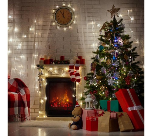 Гирлянда "шарики"  100 диодов  мульти  CL65   10м +1.5м, IP20  32353  FERON