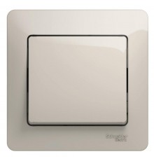 Glossa Молочный Выключатель 1-клавишный сх.1, 10AX (в сборе)  GSL000912  SE