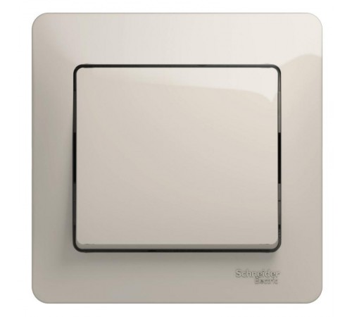 Glossa Молочный Выключатель 1-клавишный сх.1, 10AX (в сборе)  GSL000912  SE