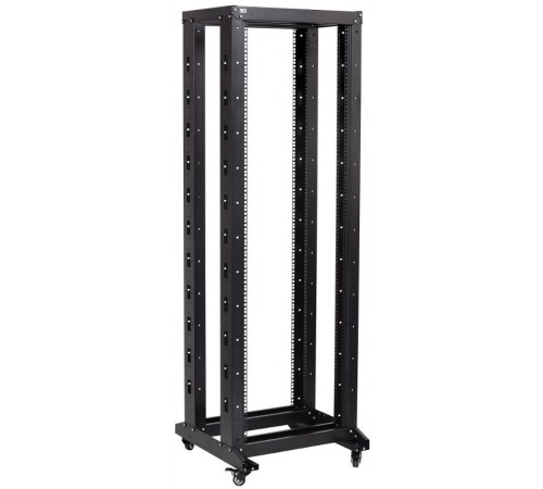 Стойка 19 ДВУХРАМНАЯ 37U 600*600 мм на РОЛИКАХ черная  LF05-37U66-2R  ITK