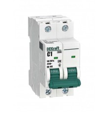 Выключатель автоматический двухполюсный ВА-103 2Р 1А характеристика C 6кА  12280DEK  DEKraft