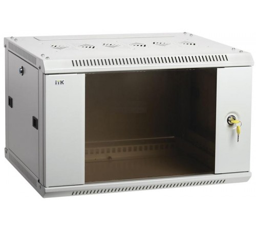 Шкаф LINEA W 18U 600x600 мм дверь стекло, RAL7035  LWR3-18U66-GF  ITK