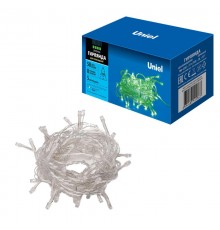Гирлянда светодиодная  с контроллером  ULD-S0500-050/DTA GREEN IP20   5м. 50 диодов. Зеленый свет. шнур прозр..  UL-00005760  Uniel