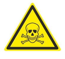 Знак W 03 "Опасно. Ядовитые вещества" 200х200х200 мм, пленка самоклеящаяся ГОСТ Р 12.4.026-2001  an-w-03  EKF