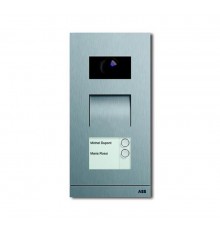 Станция вызывная, видео, двухклавишная, цвет сталь  8300-0-0102   2CKA008300A0102  ABB