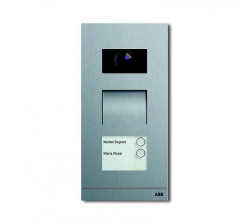 Станция вызывная, видео, двухклавишная, цвет сталь  8300-0-0102   2CKA008300A0102  ABB