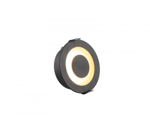 Светильник светодиодный встраиваемый DK2500-BK , IP20, 5Вт, LED 3000, черный/белый, алюминий/акрил  DK2500-BK  DENKIRS