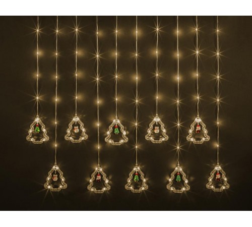 Гирлянда  95 007 NGF-D034-01 (бахрома елки и фигурки WW 3*0.6м IP20)  95007  Navigator