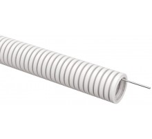 ELASTA Труба гофрированная ПВХ d=32мм с зондом белая (25м)  ET-TG21-121-032-025-K01  IEK