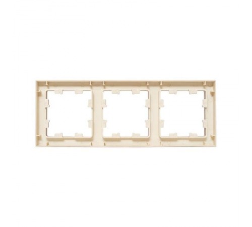 3 - местная рамка, кремовая, пластик Эпика  UP1-FPI-03 EKF
