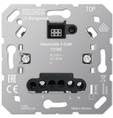 Спутниковая вставка 3-проводная, под электронные накладки; универсальные встраиваемые механизмы  1723NE  Jung