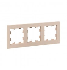 3 - местная рамка, кремовая, пластик Эпика  UP1-FPI-03 EKF