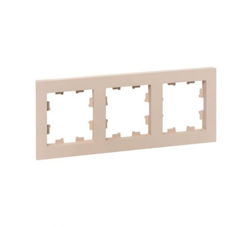 3 - местная рамка, кремовая, пластик Эпика  UP1-FPI-03 EKF