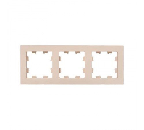 3 - местная рамка, кремовая, пластик Эпика  UP1-FPI-03 EKF