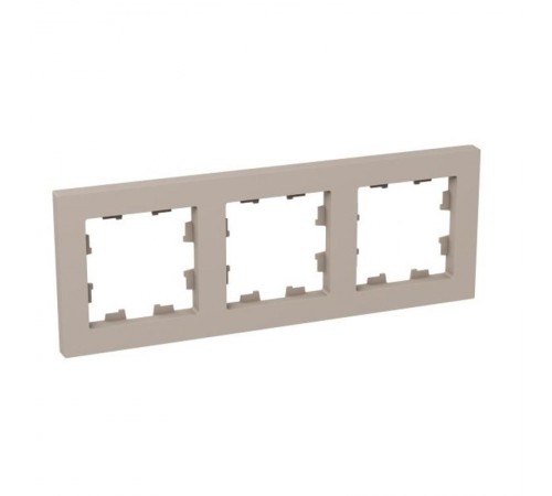 3 - местная рамка, кремовая, пластик Эпика  UP1-FPI-03 EKF