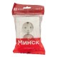 Минск Розетка 2-местная СП с заземлением 16А белая с защ. штор. EKF Basic  ERR16-128-100  EKF