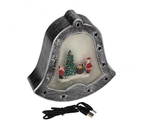 Декоративный светильник Колокольчик с эффектом снегопада  501-068  NEON-NIGHT