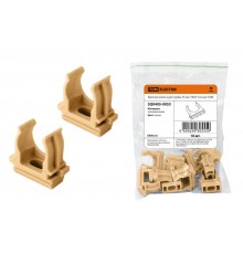 Крепеж-клипса для трубы 25 мм (10шт) "ЭКО" (сосна)  SQ0405-0053  TDM