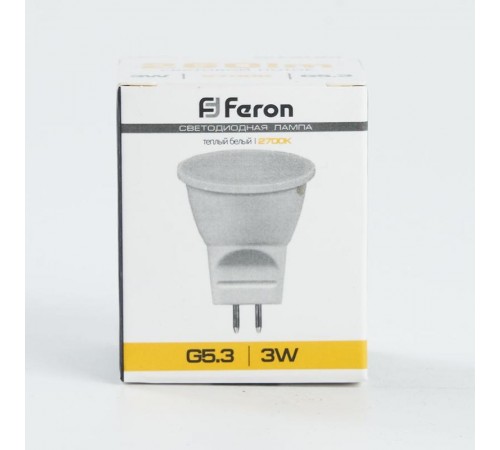 Лампа светодиодная LB-271 (3W) 230V G5.3 2700K MR11  25551  FERON