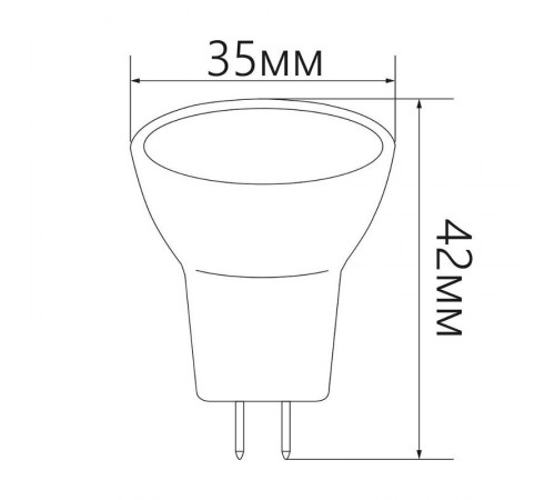 Лампа светодиодная LB-271 (3W) 230V G5.3 4000K MR11  25552  FERON