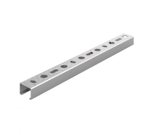 Профиль перфорированный С-образный 30х20х3000, толщ. 1,5 мм, гор. цинк, 352001  ППС2-30х20х3000-1,5-ГЦ   Ostec