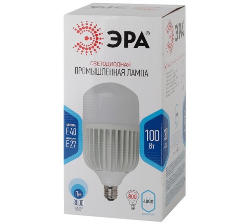 Лампа светодиодная LED POWER T160-100W-4000-E27/E40 100Вт колокол  Б0056122  ЭРА